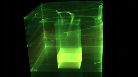 Green glowing looping background d2465G L Stock Footage 473553