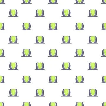 Green glowing magic portal repeating seamless pattern Stockillustratie