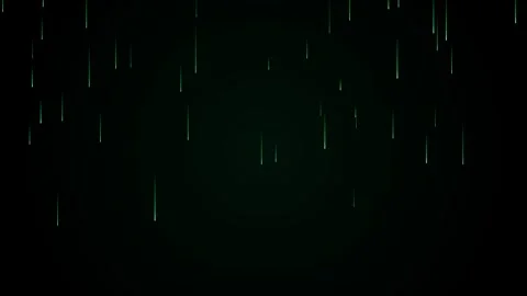 Green glowing matrix rain code stream loop Stock-Footage 346075132