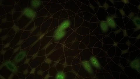 Green Glowing Network Abstract Background with Pulsing Light Nodes for Tech.. Stockbeeldmateriaal 343716252