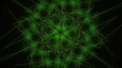 Green glowing network connections pattern. Stock Footage 334885201