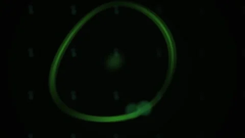 Green Glowing Orbital Circle Abstract Motion Graphic for Tech Presentations Stock Footage 343716062
