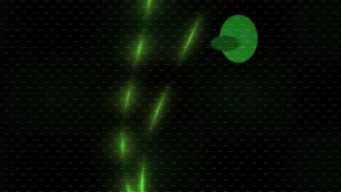 Green glowing orbs in dark background. Stock Footage 336243693