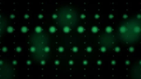Green glowing orbs digital grid seamless loop motion background Stock Footage 344517732