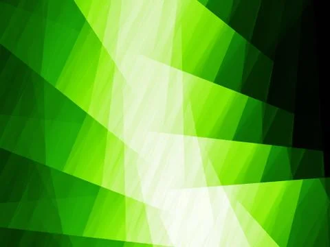 Green glowing polygonal elements flow in space イラスト素材