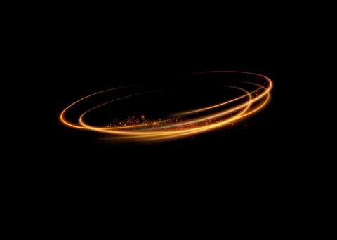 Green glowing shiny lines effect vector background. Luminous white lines of Stock Illustration