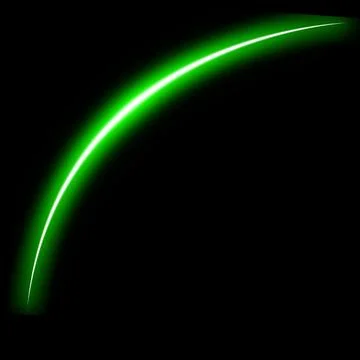 Green glowing shiny lines effect vector background. Luminous white lines of.. Stock-Illustration