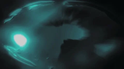 Green Glowing Sphere Animation  Stock Footage 235060394