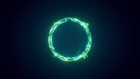 Green Glowing Sphere Stock Footage 296937899