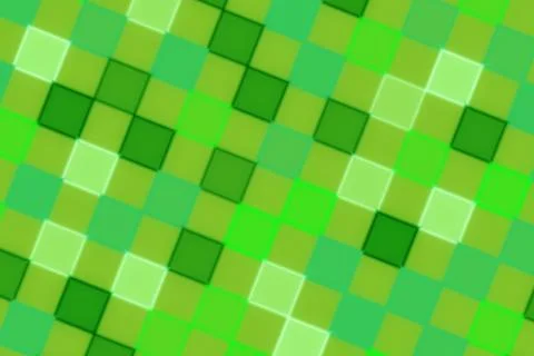 Green glowing squares pattern on digital background Stock Photos