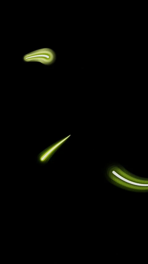 Green Glowing Trails Abstract Motion Graphic Stockbeeldmateriaal 340409986