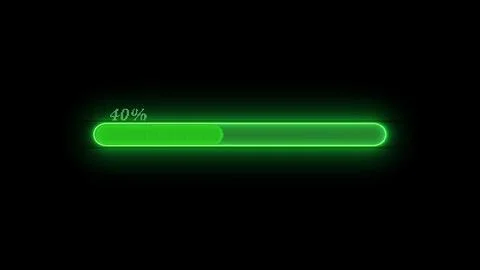 Green glowing waiting loading 40 Stock Illustration
