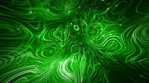 Green glowing wavy abstract background Stock Footage 200977882