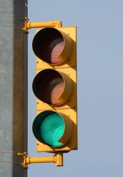 Green Go Light Foto stock