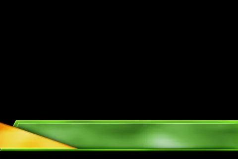 Green Gold Lower Third Stock Footage 888647