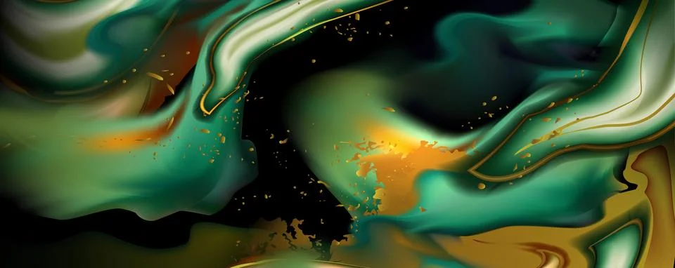 Green gold marble texture Illustrazione stock