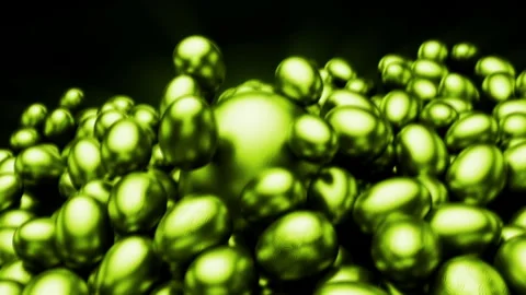 Green Golden Easter Eggs Stock Footage 269628769