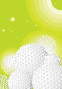 Green golf background Stock Illustration