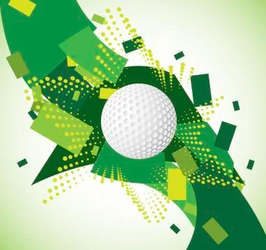 Green golf background Stock Illustration
