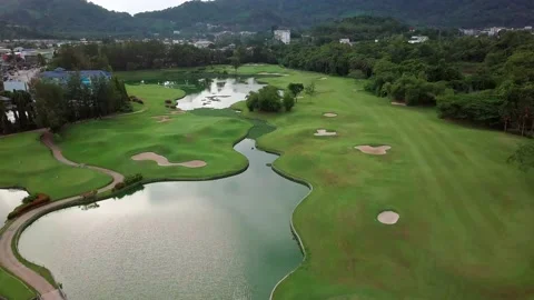 Green golf course Stock Footage 160809991