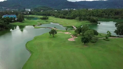 Green golf course Stock Footage 160810033