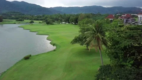 Green golf course Stock Footage 160810120
