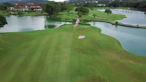 Green golf course Stock Footage 160810156