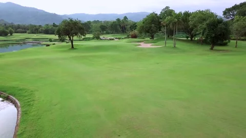 Green golf course Stock Footage 160810257
