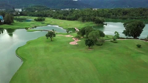 Green golf course Stock Footage 161098640