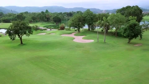 Green golf course Stock Footage 161872483