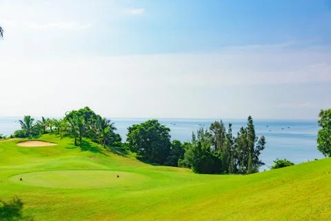 Green golf course Foto stock