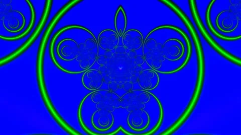 Green graceful rings Stock Footage 20488581