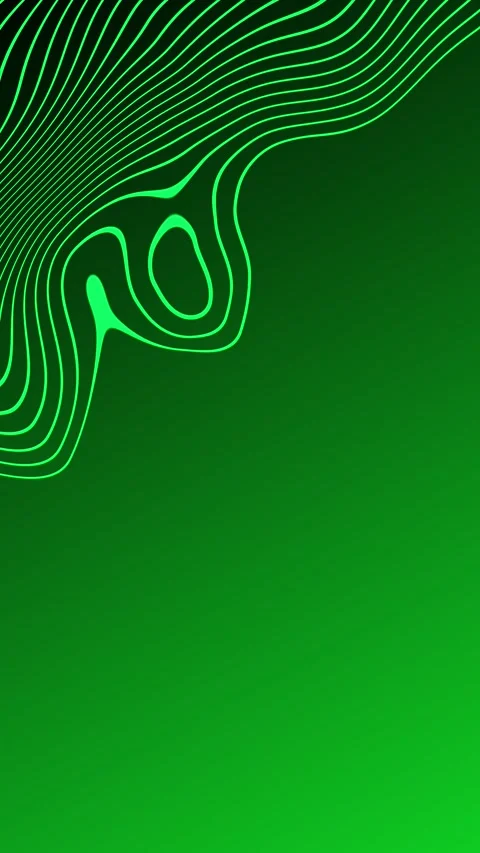 Green Gradient Abstract Wavy Lines Background Video stock 314259858