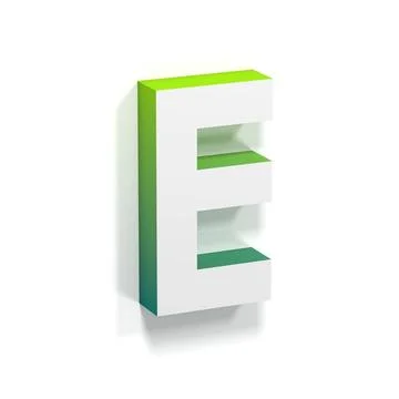 Green gradient and soft shadow letter E Green gradient and soft shadow fon... Stock Photos