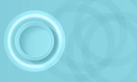 Green gradient background. Abstract circle papercut smooth color composition. Stock Illustration