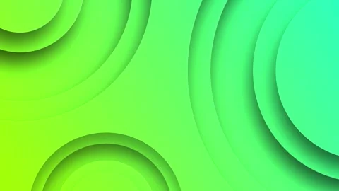 Green gradient background. drawing 3d circles Stock Footage 276529101