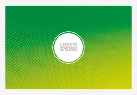 Green gradient background with frame and circle vector design Illustrazione stock