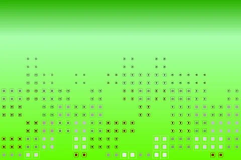 Green gradient background. Geometric shapes dots style. Colorful illustration Stock Illustration