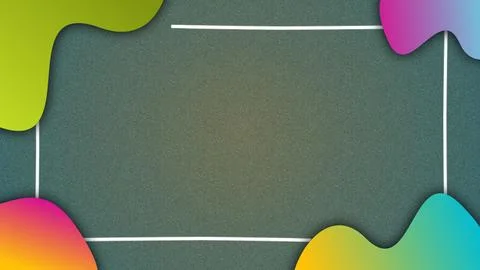 Green gradient background with noise and abstract geometric shapes Stock Illustration