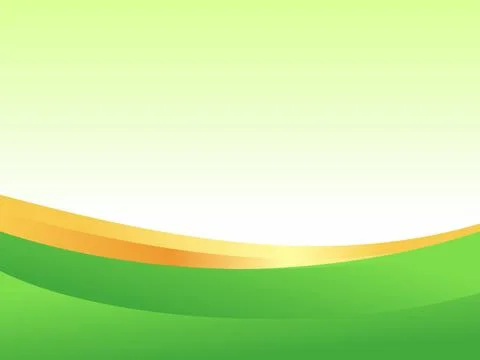 Green Gradient Background with Smooth Curved Shape Stock Illustration
