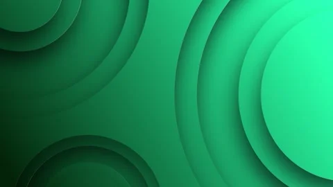 Green gradient background. space for text. 3d circles are cut out. Stock Footage 274148893