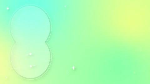 Green Gradient Background with Stars Planets and Snowman Frame Stock Footage 326707406