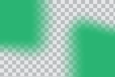 Green gradient blur on transparent checkerboard background vector art Stock Illustration