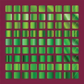 Green gradient collection. Green background texture icon seamless pattern Stock Illustration