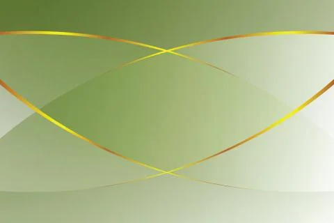 Green gradient color soft light and golden line graphic for cosmetics banner  스톡 일러스트
