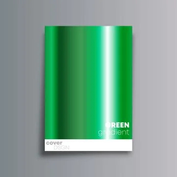 Green gradient cover background for the banner, flyer, poster, brochure or ot 스톡 일러스트