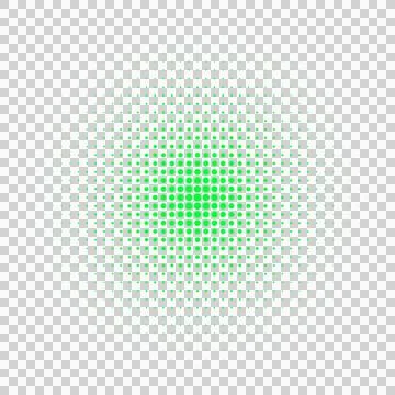 Green Gradient Dots Pattern Illustrazione stock