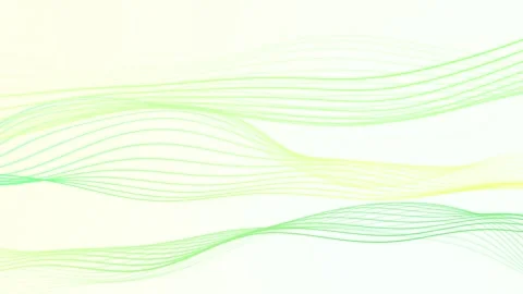 Green Gradient Flowing Lines on Bright Background Loop Video stock 336158964