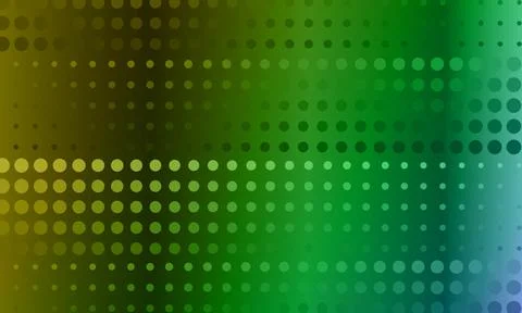 Green gradient halftone dot pattern background. circular dot pattern. Stock Illustration