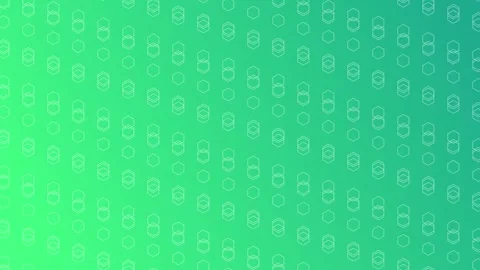 Green gradient with hexagonal columns, seamless looping animation. Stock Footage 286419663